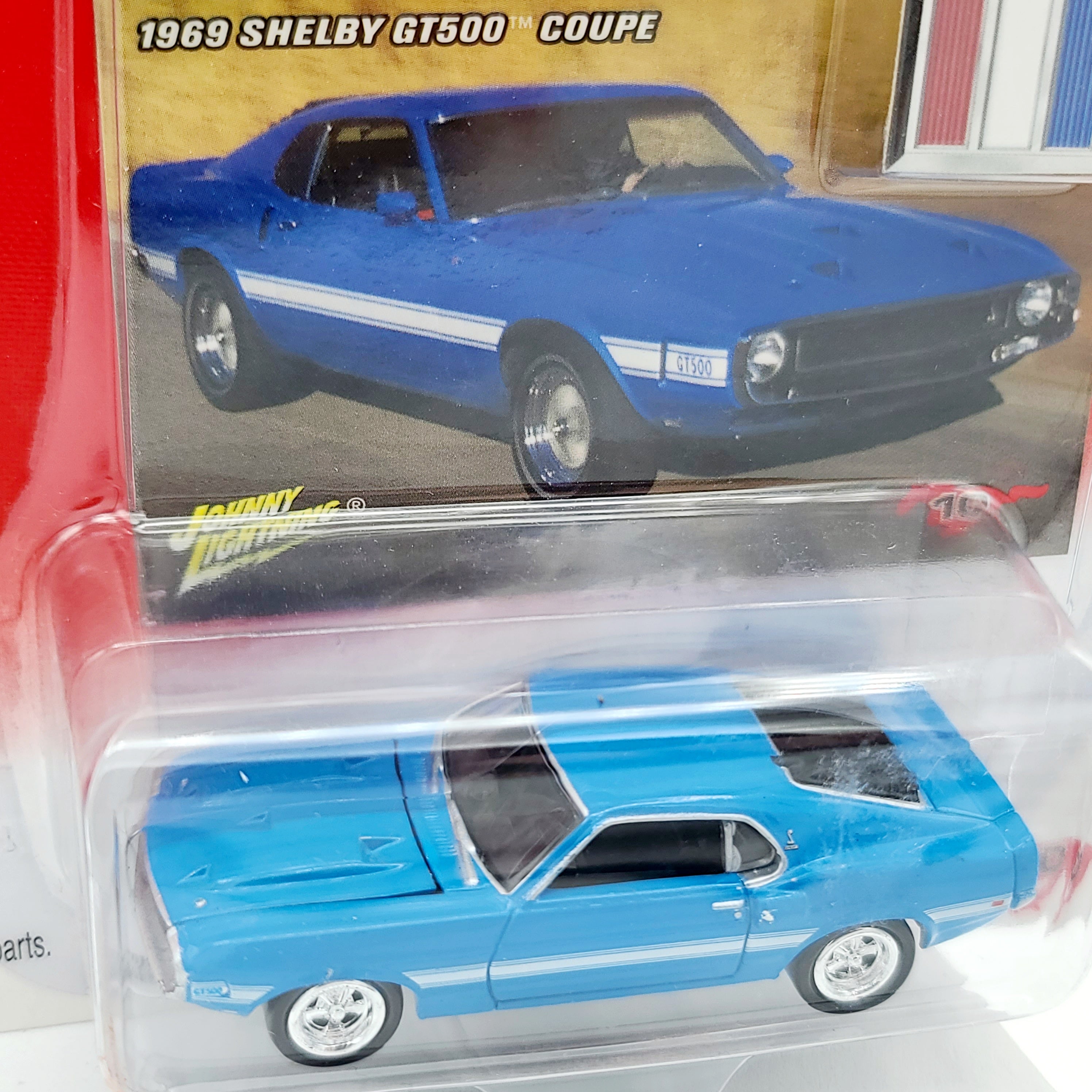 Johnny Lightning '69 Ford Mustang Shelby GT500 Coupe - 1:64 (2003 Mustang Series Release 3)